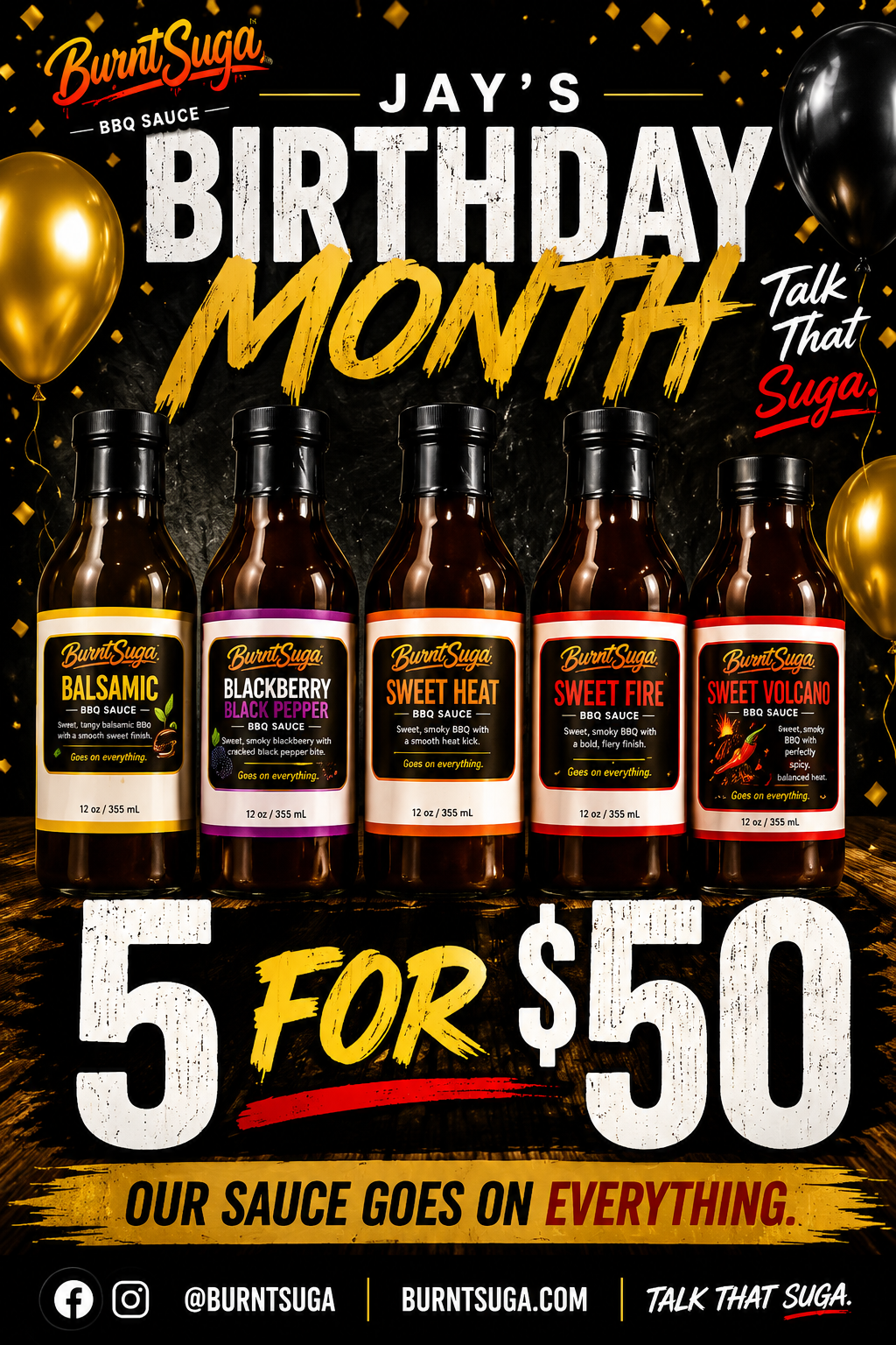 5 for $50